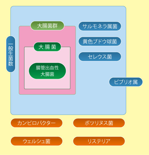 食中毒の関係イメージ